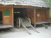 Storehouse and Big-Wheeled Cart