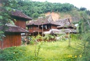 Wooden House with Tiles.