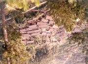 Looking down upon the Miao village